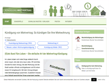 Tablet Screenshot of kuendigung-mietvertrag.org